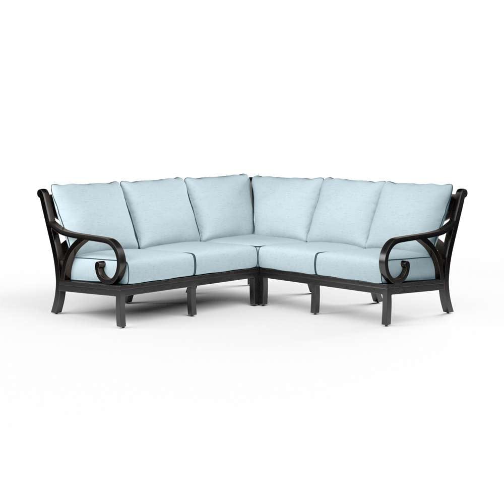 Sunset West - Monterey Sectional in Canvas Skyline w/ Self Welt - SW3001-SEC-14091_CLOSEOUT veiw 1