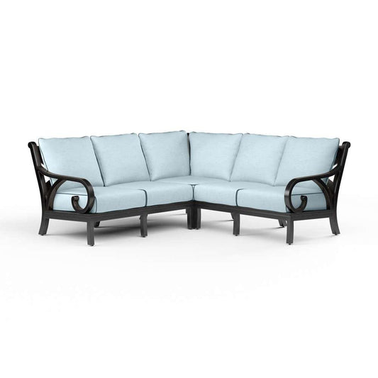 Sunset West - Monterey Sectional in Canvas Skyline w/ Self Welt - SW3001-SEC-14091_CLOSEOUT veiw 1