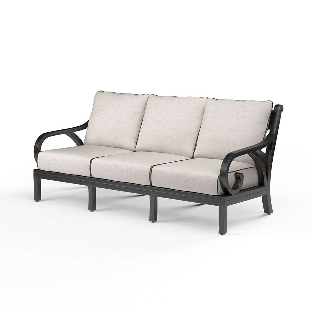 Sunset West - Monterey Sofa in Frequency Sand w/ Contrast Canvas Java Welt - SW3001-23-SAND-STKIT veiw 1