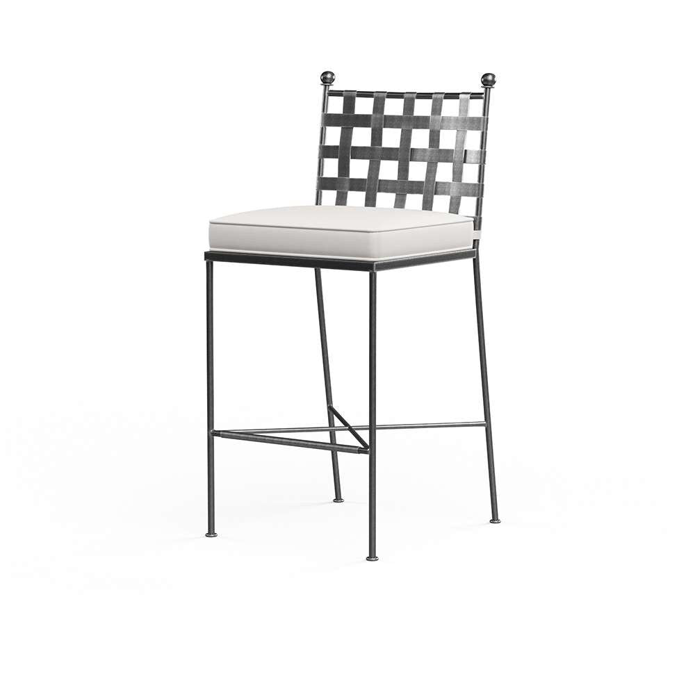 Sunset West - Provence Barstool in Canvas Flax w/ Self Welt - SW3201-7B-FLAX-STKIT veiw 1