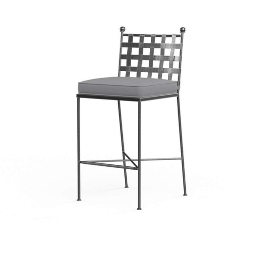 Sunset West - Provence Barstool in Canvas Granite w/ Self Welt - SW3201-7B-5402 veiw 1