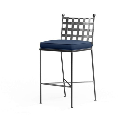 Sunset West - Provence Barstool in Spectrum Indigo w/ Self Welt - SW3201-7B-48080 veiw 1