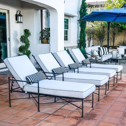 Sunset West - Provence Chaise Lounge in Canvas Flax w/ Self Welt - SW3201-9-FLAX-STKIT veiw 3