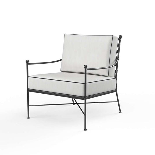 Sunset West - Provence Club Chair in Canvas Natural w/ Contrast Spectrum Carbon Welt - SW3201-21-5404 veiw 1