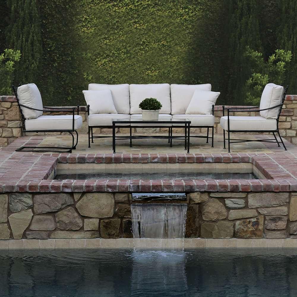 Sunset West - Provence Club Rocker in Canvas Flax w/ Self Welt - SW3201-21R-FLX-STKIT veiw 4