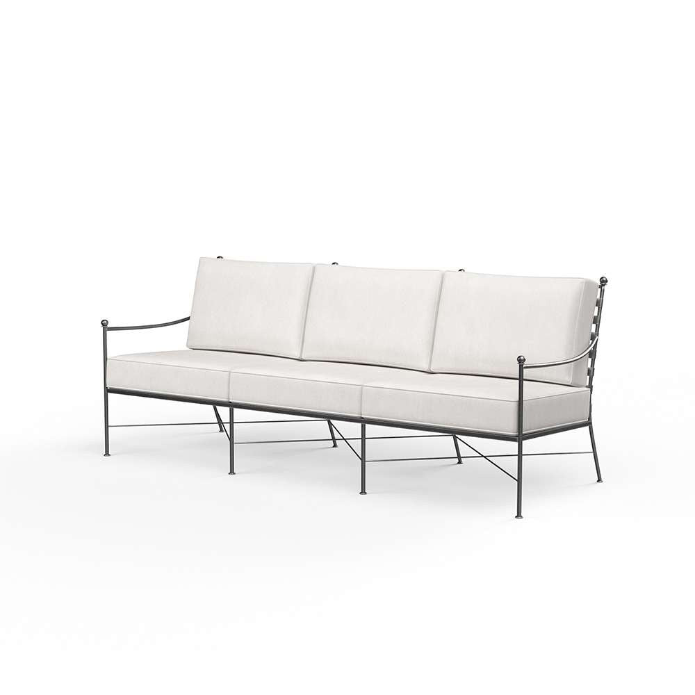 Sunset West - Provence Sofa in Canvas Flax w/ Self Welt - SW3201-23-FLAX-STKIT veiw 1