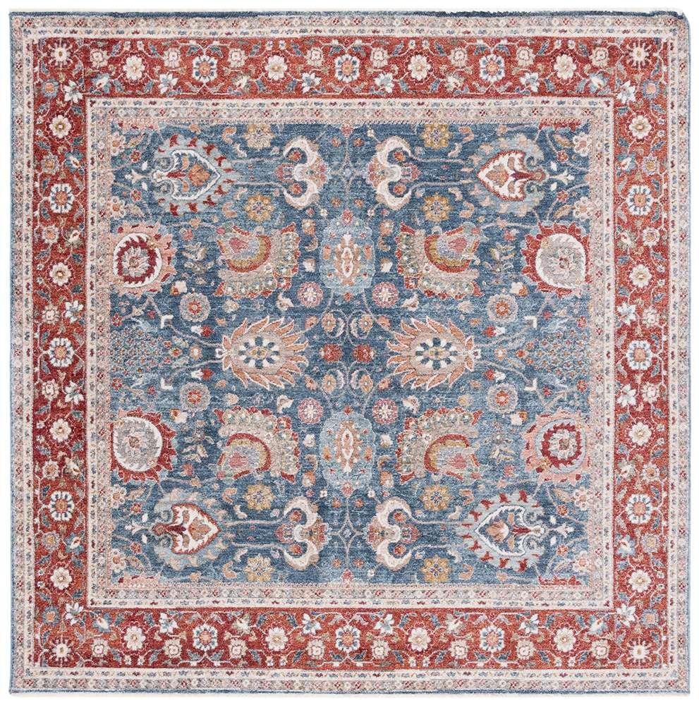 Lauren Ralph Lauren - 1412 Rug - 6-7in X 6-7in Square - Navy / Red Ivory veiw 1