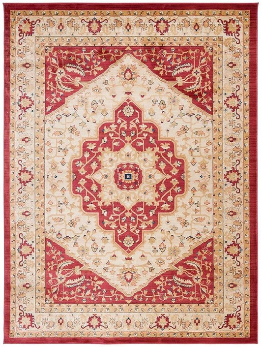 Lauren Ralph Lauren - Heirloom Rug - 9-6in X 13 - Creme / Red veiw 1