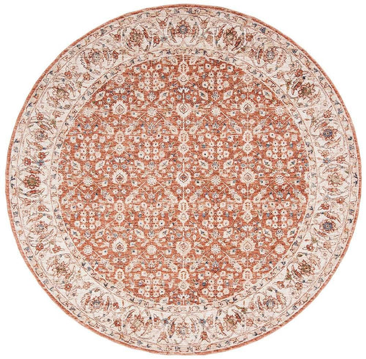 Lauren Ralph Lauren - Helena Rug - 6-7in X 6-7in Round - Beige / Light Rust veiw 1