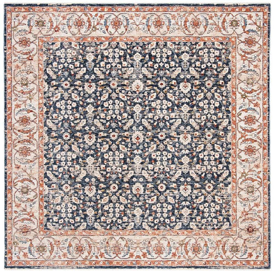 Lauren Ralph Lauren - Helena Rug - 6-7in X 6-7in Square - Navy / Beige veiw 1