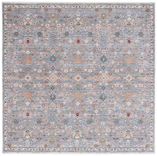 Lauren Ralph Lauren - Kempton Rug - 6-7in X 6-7in Square - Grey Blue / Rust veiw 1