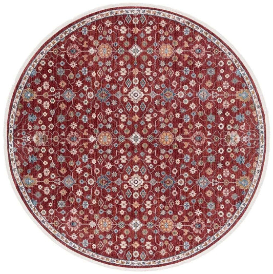 Lauren Ralph Lauren - Kempton Rug - 6-7in X 6-7in Round - Red / Ivory veiw 1