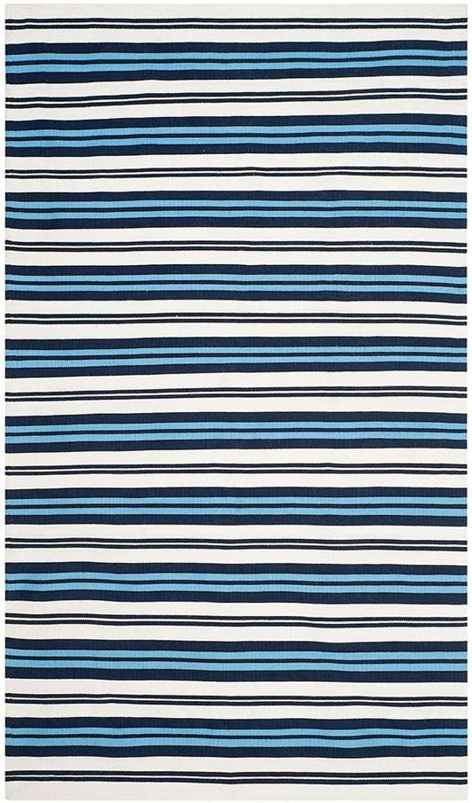Lauren Ralph Lauren - Leopold Stripe Rug - 5 X 8 - White / French Blue veiw 1