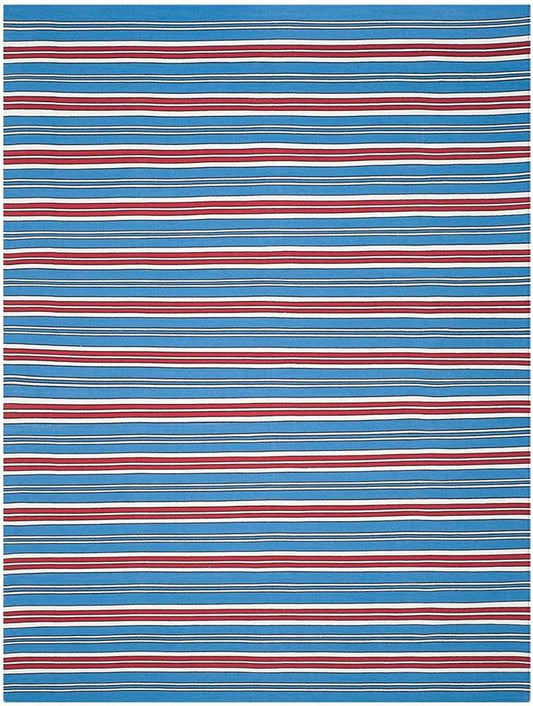 Lauren Ralph Lauren - Leopold Stripe Rug - 6 X 9 - Royal Blue veiw 1