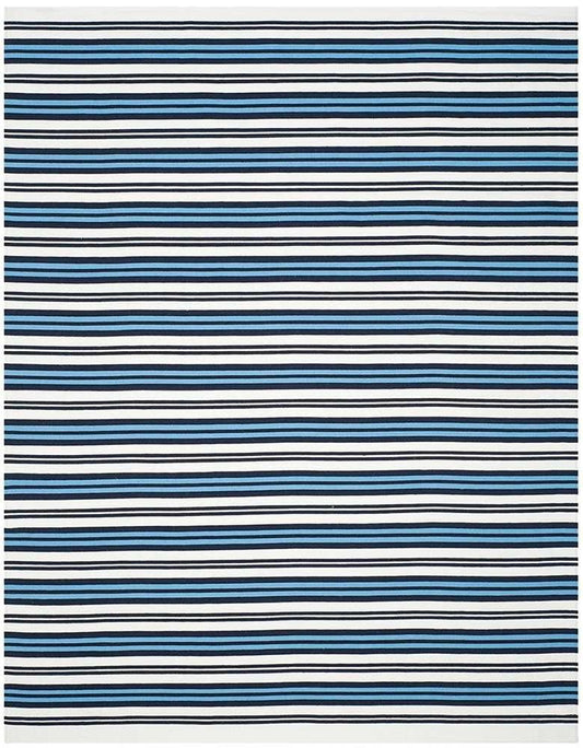 Lauren Ralph Lauren - Leopold Stripe Rug - 6 X 9 - White / French Blue veiw 1