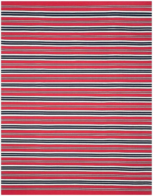 Lauren Ralph Lauren - Leopold Stripe Rug - 8 X 10 - Red veiw 1