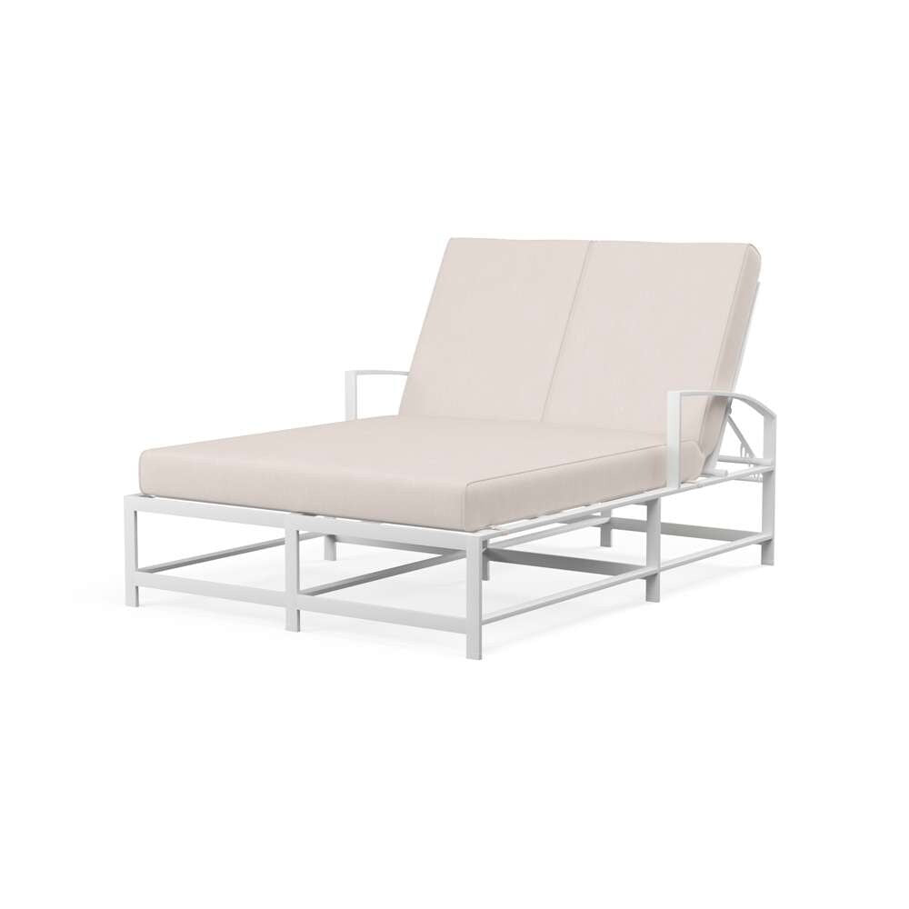 Sunset West - Bristol Double Chaise in Canvas Natural w/ Self Welt - SW501-99-5404 veiw 1