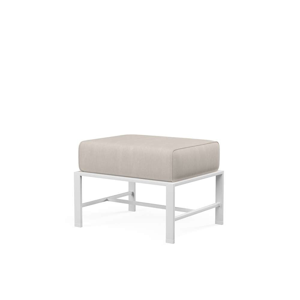 Sunset West - Bristol Ottoman in Canvas Flax w/ Self Welt - SW501-OTT-FLAX-STKIT veiw 1