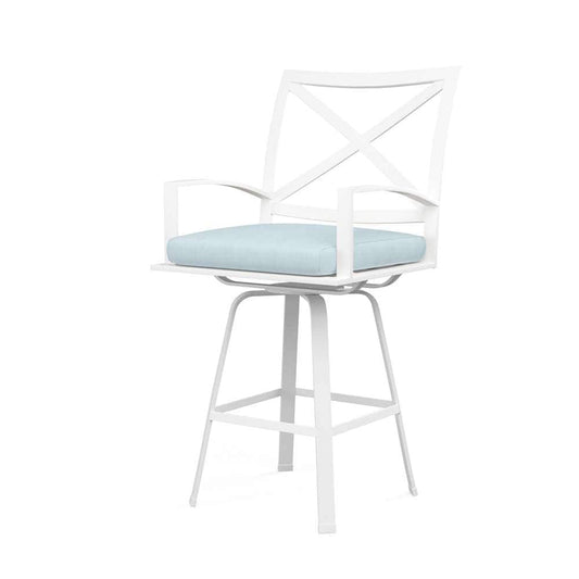 Sunset West - Bristol Swivel Barstool in Canvas Skyline w/ Self Welt - SW501-7B-14091 veiw 1