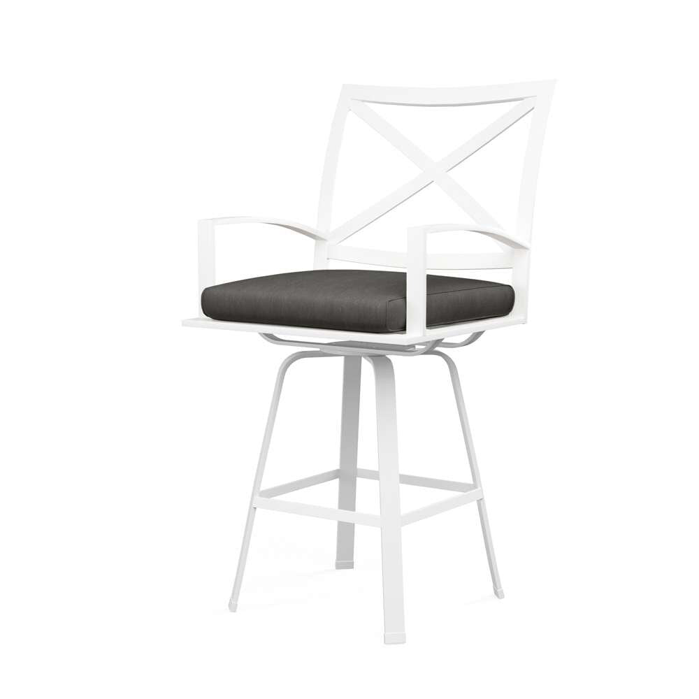 Sunset West - Bristol Swivel Barstool in Spectrum Carbon w/ Self Welt - SW501-7B-48085 veiw 1