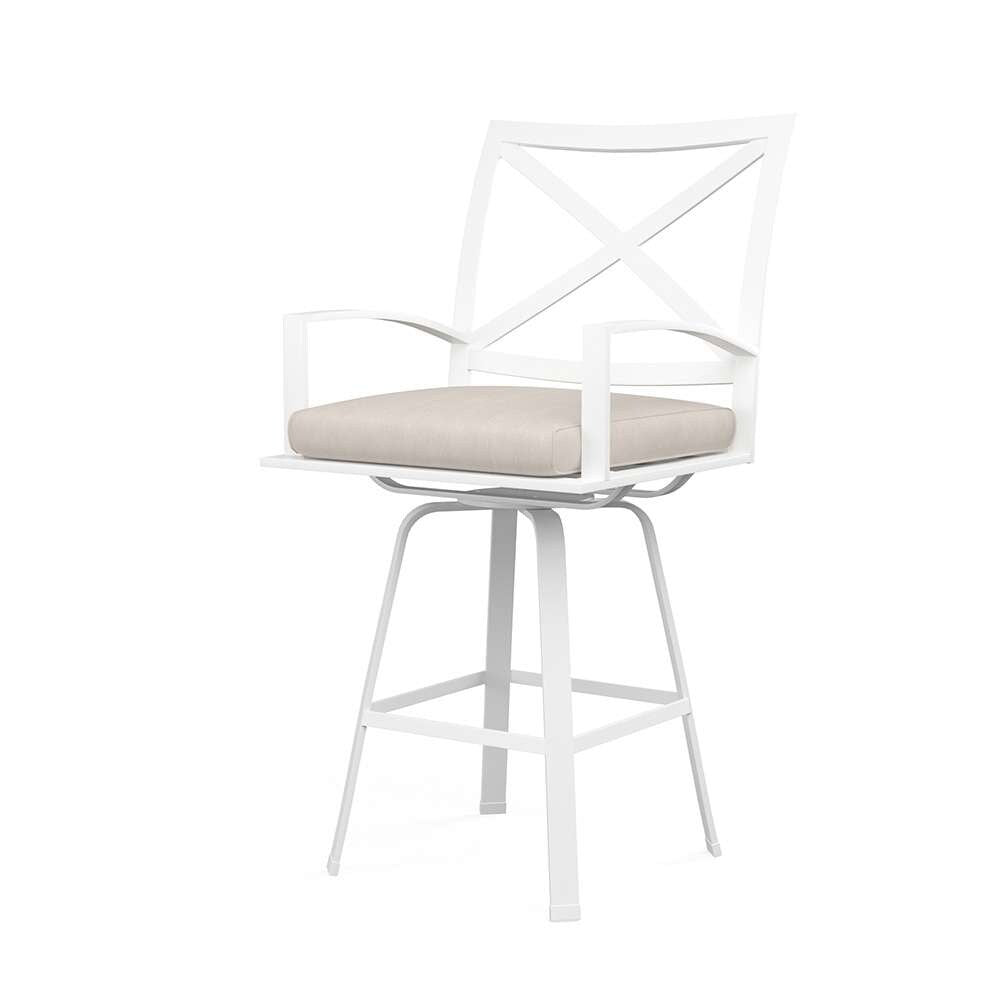 Sunset West - Bristol Swivel Counter Stool in Canvas Flax w/ Self Welt - SW501-7C-FLAX-STKIT veiw 1