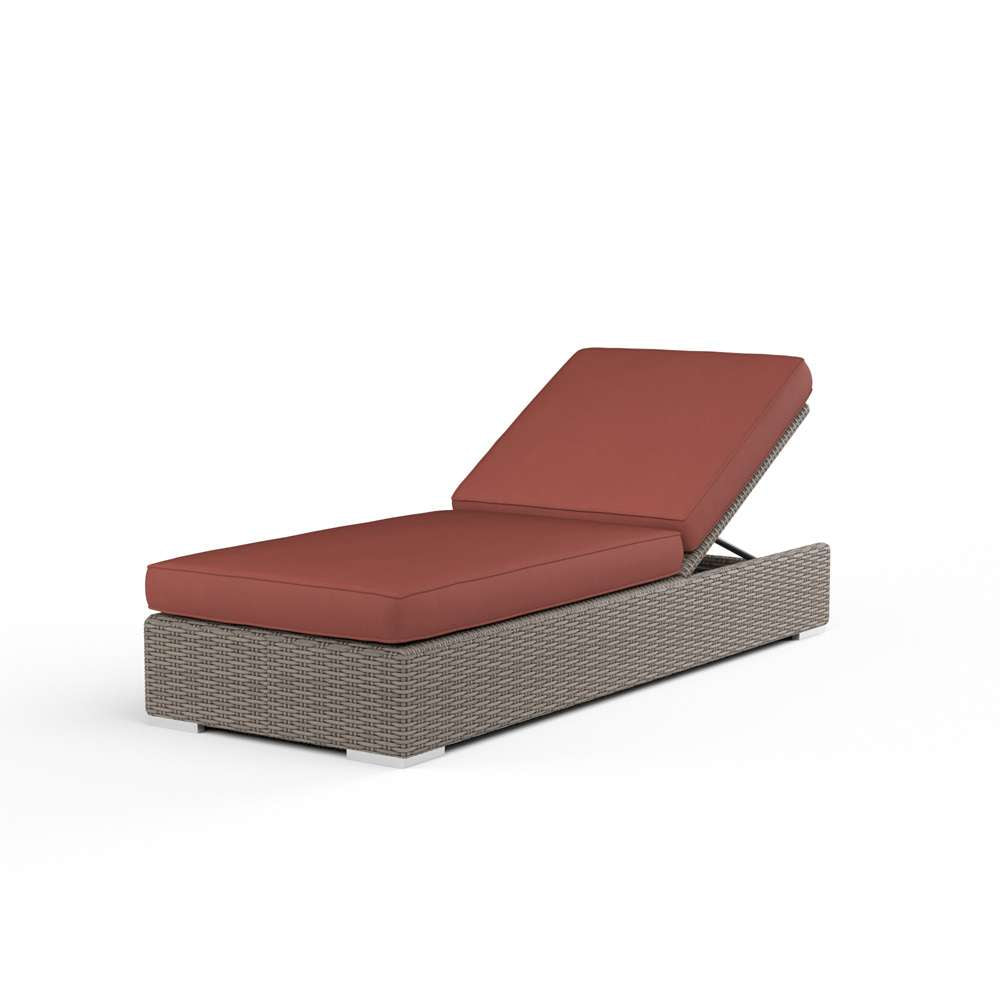 Sunset West - Coronado Adjustable Chaise in Canvas Henna w/ Self Welt - SW2101-9-5407 veiw 1