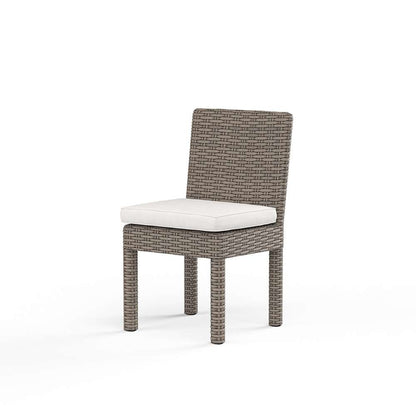 Sunset West - Coronado Armless Dining Chair in Canvas Flax w/ Self Welt - SW2101-1A-FLAX-STKIT veiw 1