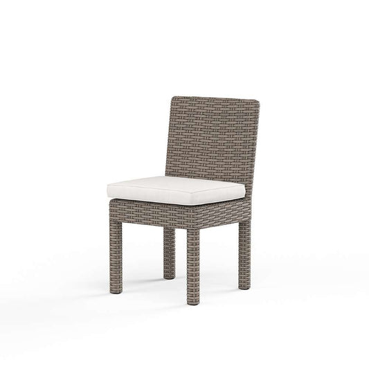 Sunset West - Coronado Armless Dining Chair in Canvas Flax w/ Self Welt - SW2101-1A-FLAX-STKIT veiw 1