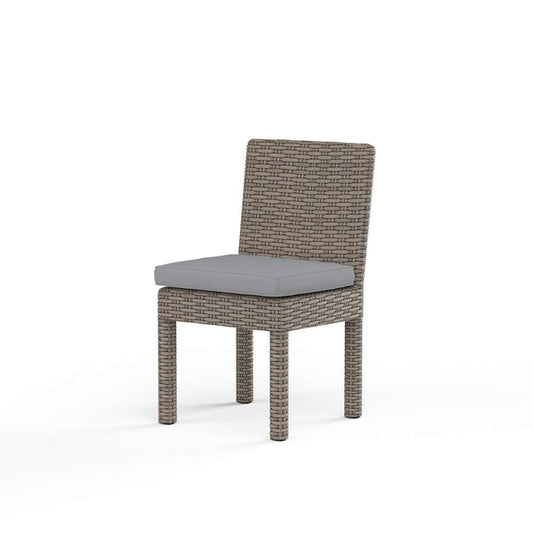 Sunset West - Coronado Armless Dining Chair in Canvas Granite w/ Self Welt - SW2101-1A-5402 veiw 1