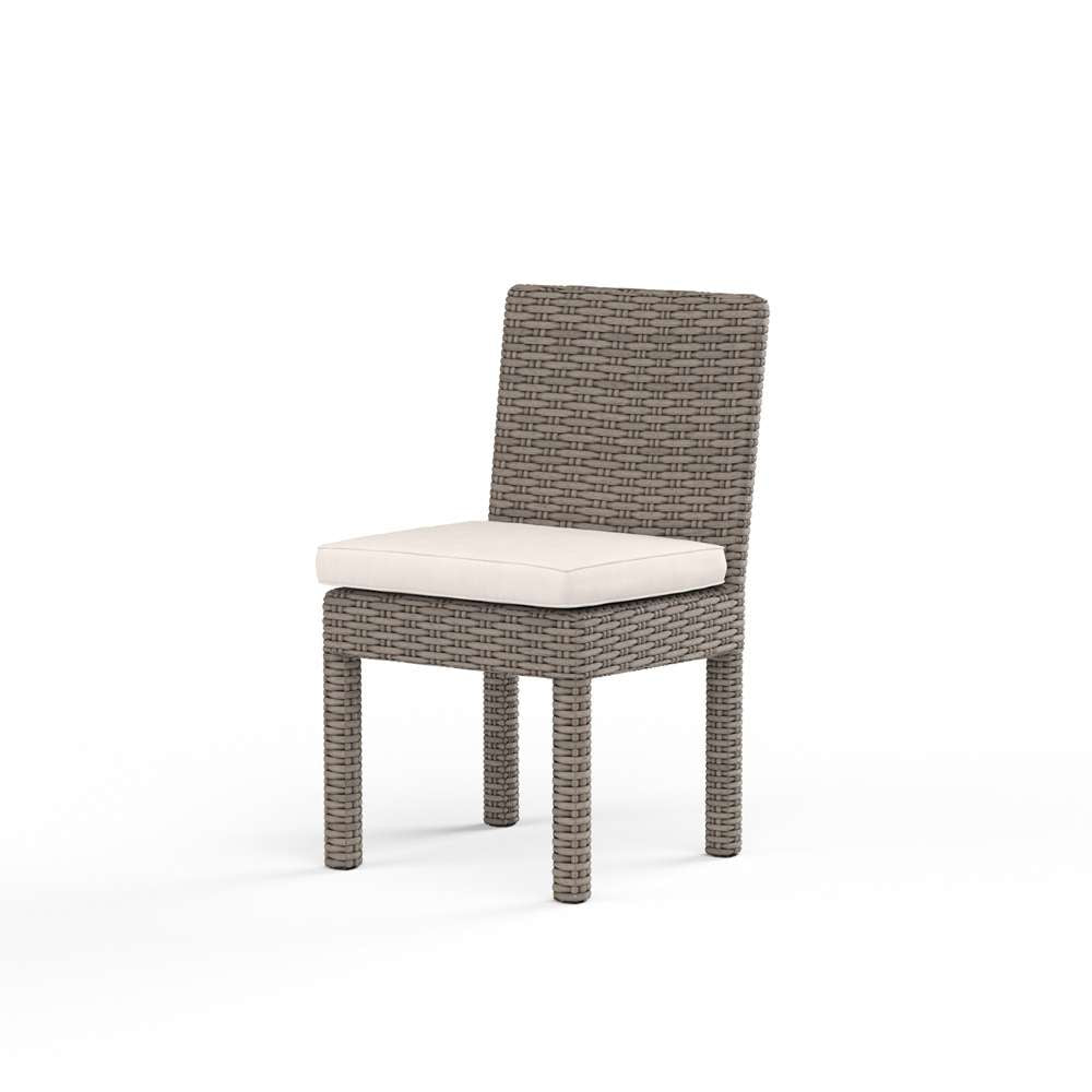 Sunset West - Coronado Armless Dining Chair in Canvas Natural w/ Self Welt - SW2101-1A-5404 veiw 1
