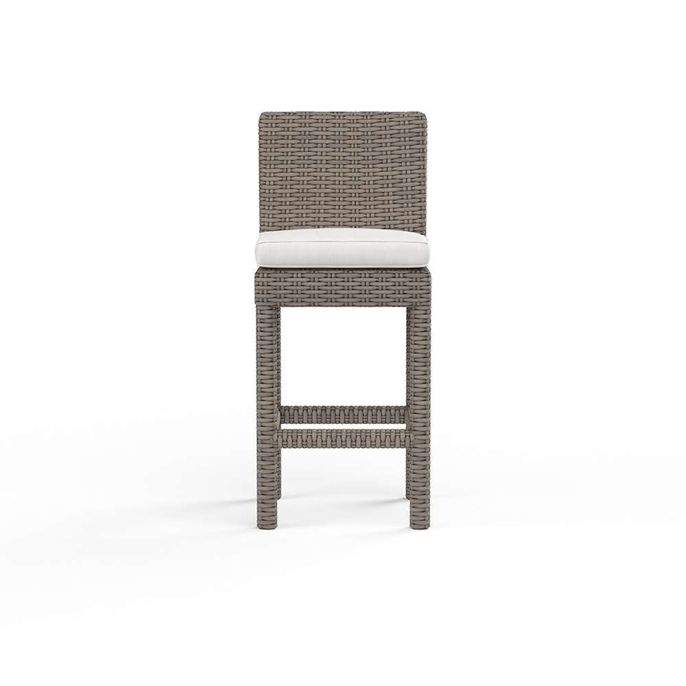 Sunset West - Coronado Barstool in Canvas Flax w/ Self Welt - SW2101-7B-FLAX-STKIT veiw 3