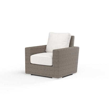 Sunset West - Coronado Club Chair in Canvas Flax w/ Self Welt - SW2101-21-FLAX-STKIT veiw 1