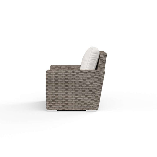 Sunset West - Coronado Club Chair in Canvas Flax w/ Self Welt - SW2101-21-FLAX-STKIT veiw 2