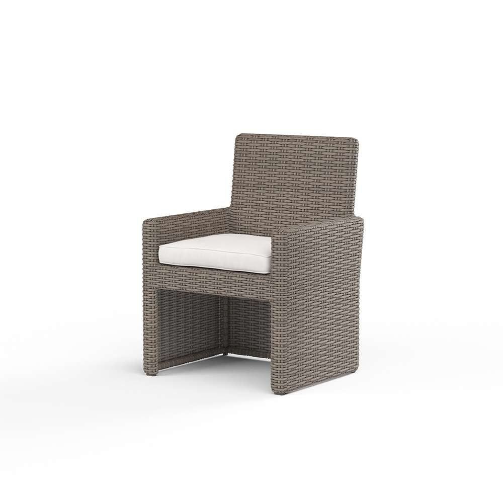 Sunset West - Coronado Dining Chair in Canvas Flax w/ Self Welt - SW2101-1-FLAX-STKIT veiw 1