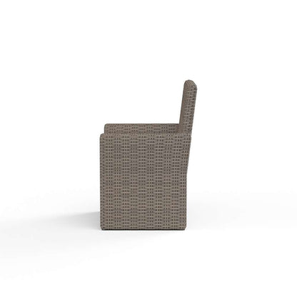 Sunset West - Coronado Dining Chair in Canvas Flax w/ Self Welt - SW2101-1-FLAX-STKIT veiw 2