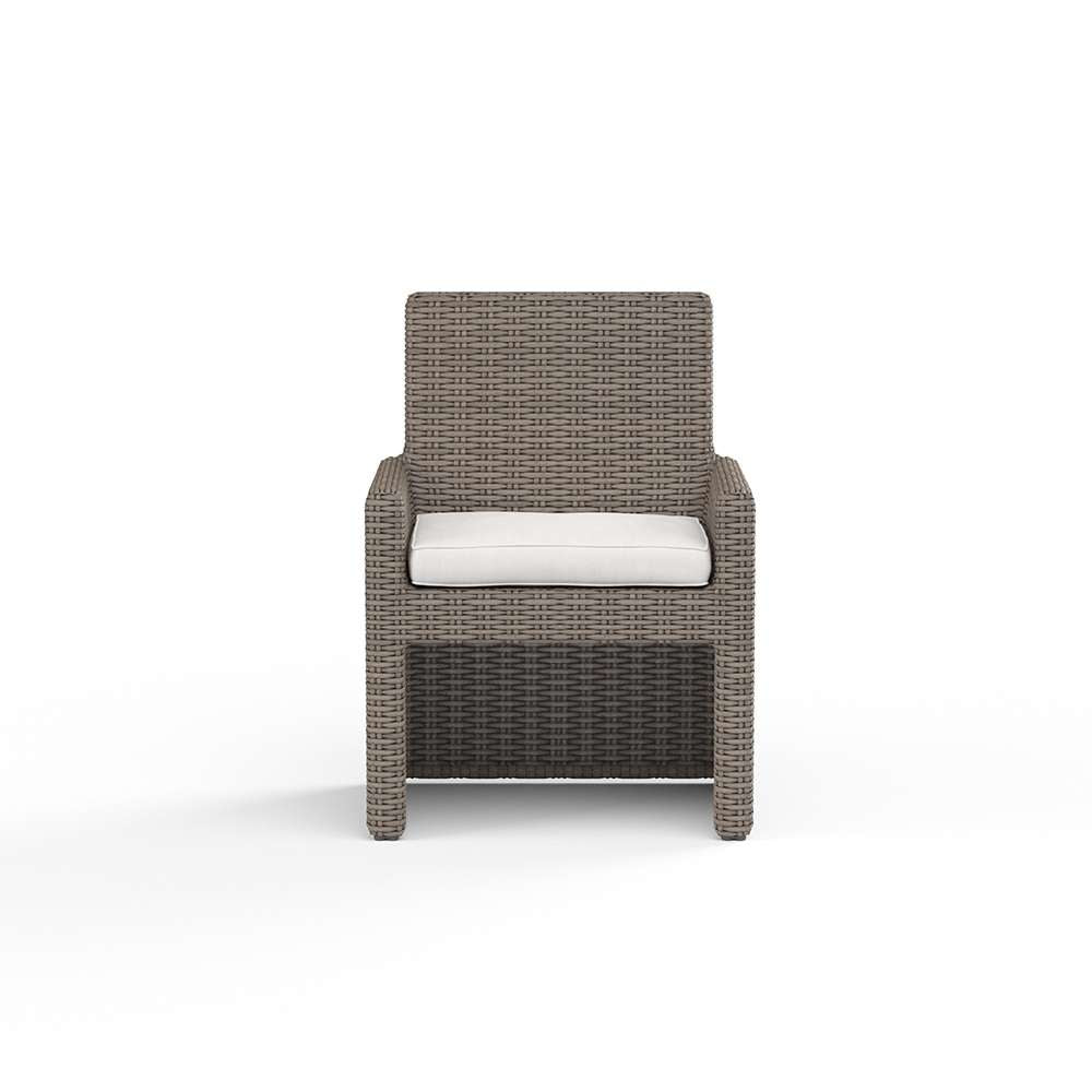 Sunset West - Coronado Dining Chair in Canvas Flax w/ Self Welt - SW2101-1-FLAX-STKIT veiw 3