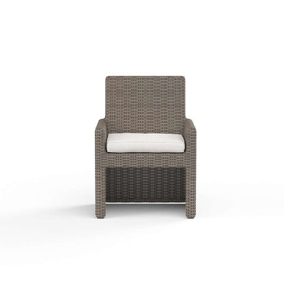 Sunset West - Coronado Dining Chair in Canvas Flax w/ Self Welt - SW2101-1-FLAX-STKIT veiw 3