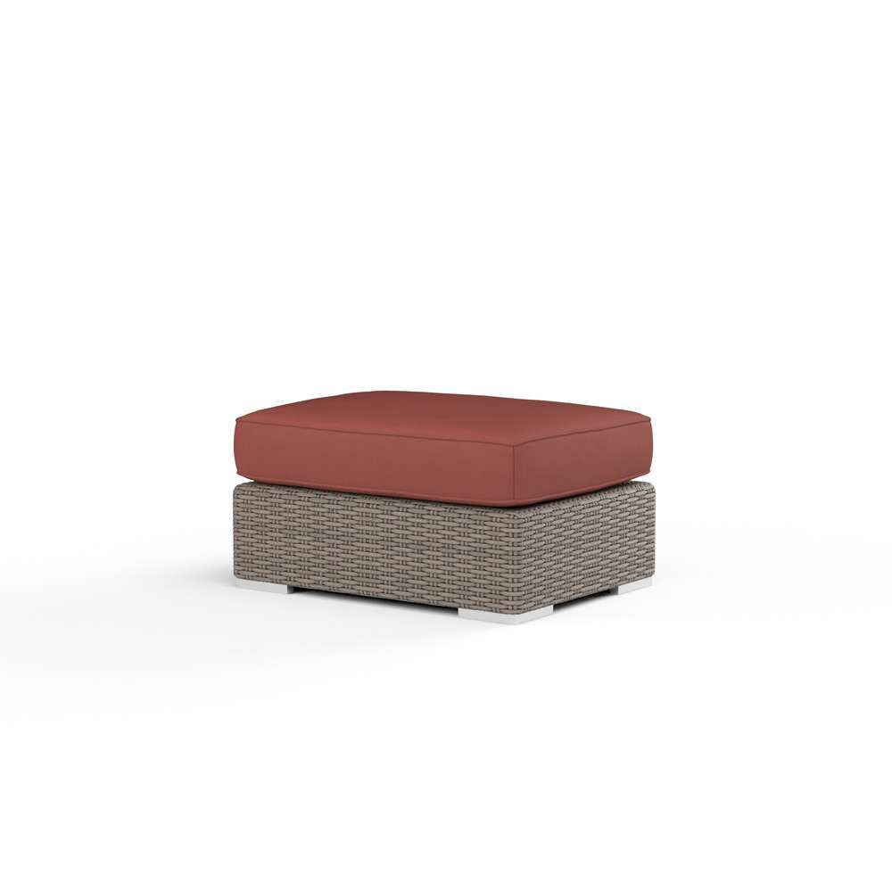 Sunset West - Coronado Ottoman in Canvas Henna w/ Self Welt - SW2101-OTT-5407 veiw 1