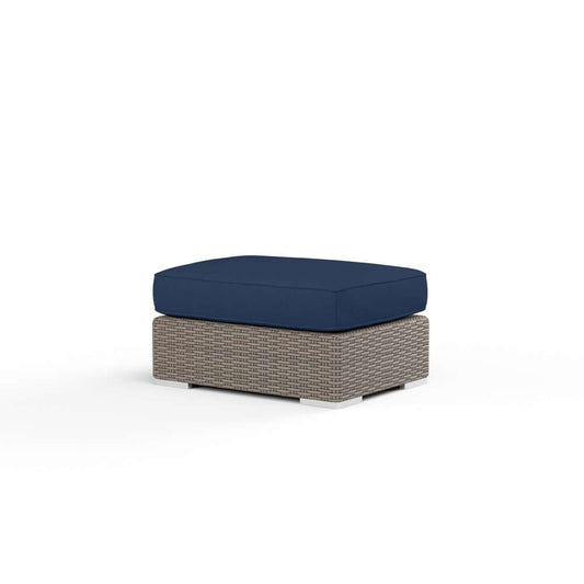 Sunset West - Coronado Ottoman in Spectrum Indigo w/ Self Welt - SW2101-OTT-48080 veiw 1