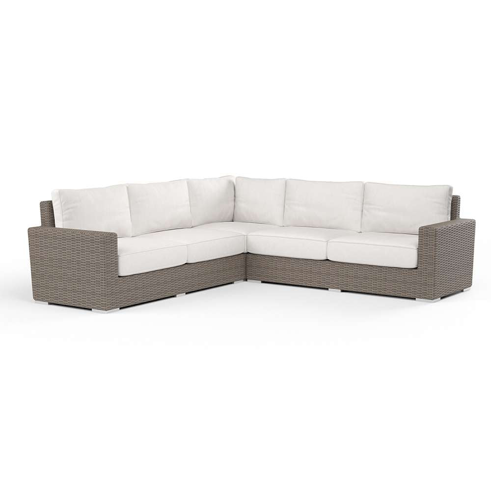 Sunset West - Coronado Sectional in Canvas Flax w/ Self Welt - SW2101-SEC-FLX-STKIT veiw 1