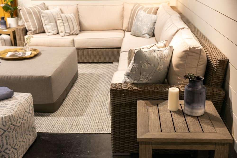 Sunset West - Coronado Sectional in Canvas Flax w/ Self Welt - SW2101-SEC-FLX-STKIT veiw 3