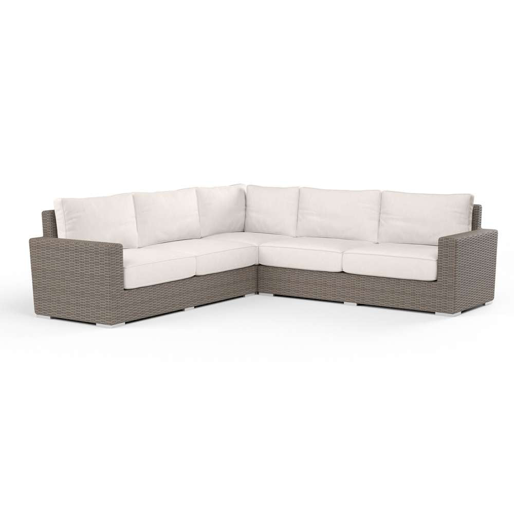 Sunset West - Coronado Sectional in Canvas Natural w/ Self Welt - SW2101-SEC-5404 veiw 1