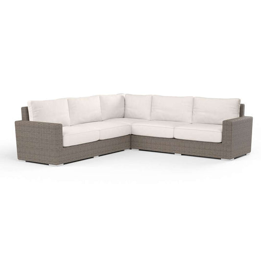 Sunset West - Coronado Sectional in Canvas Natural w/ Self Welt - SW2101-SEC-5404 veiw 1