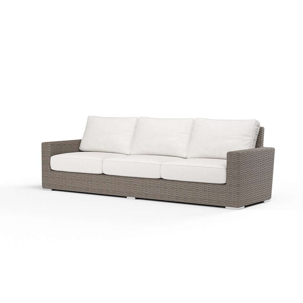 Sunset West - Coronado Sofa in Canvas Flax w/ Self Welt - SW2101-23-FLAX-STKIT veiw 1