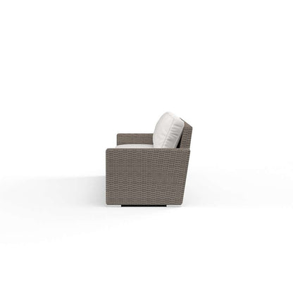 Sunset West - Coronado Sofa in Canvas Flax w/ Self Welt - SW2101-23-FLAX-STKIT veiw 2