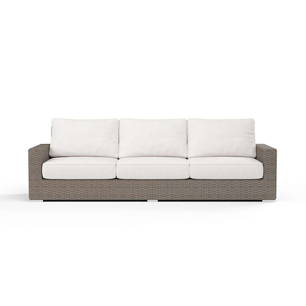 Sunset West - Coronado Sofa in Canvas Flax w/ Self Welt - SW2101-23-FLAX-STKIT veiw 3