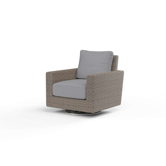 Sunset West - Coronado Swivel Rocker in Canvas Granite w/ Self Welt - SW2101-21SR-5402 veiw 1