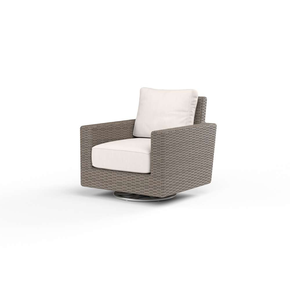Sunset West - Coronado Swivel Rocker in Canvas Natural w/ Self Welt - SW2101-21SR-5404 veiw 1