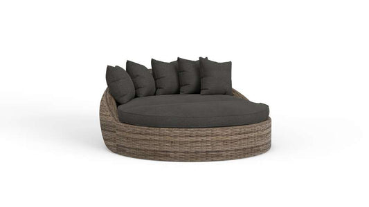 Sunset West - Havana Round Daybed in Spectrum Carbon w/ Self Welt - SW1701-99-OTT-48085 veiw 1