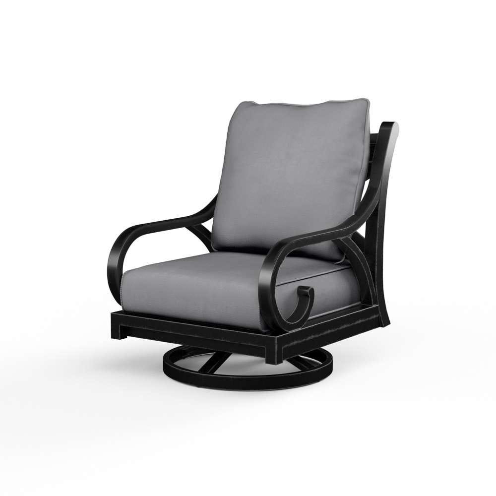 Sunset West - Monterey Swivel Rocker in Canvas Granite w/ Self Welt - SW3001-21SR-5402 veiw 1